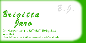 brigitta jaro business card